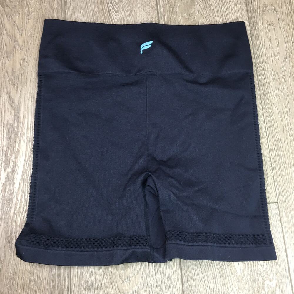 Fabletics Seamless Biker Shorts Black High Rise Athletic Womens Medium